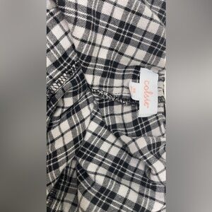 Colsie Monochrome Checkered Fabric
